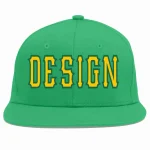 Custom Aqua Neon Green Personalized Half Stripe Design Authentic Baseball Jersey