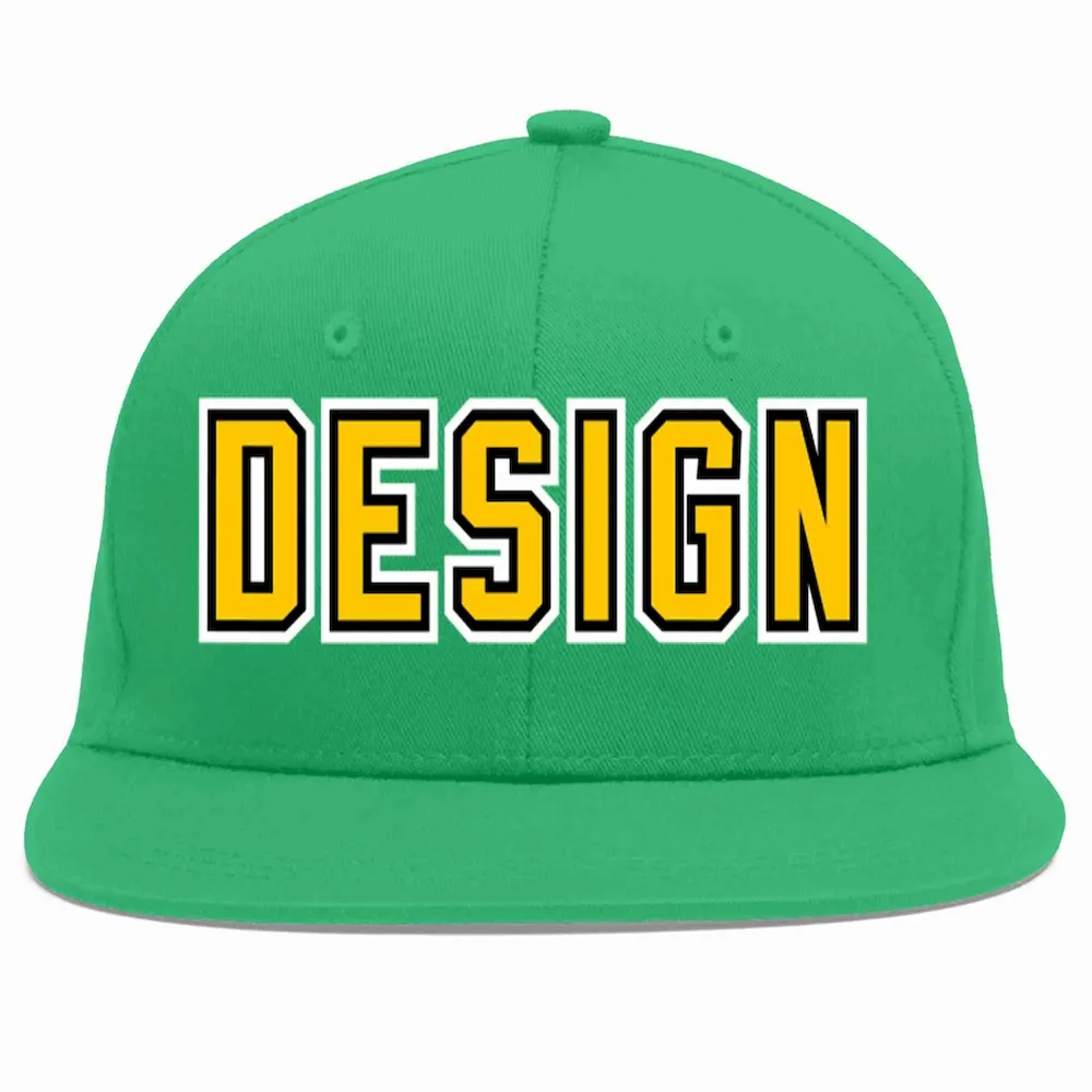 Custom Kelly Green Orange Personalized Half Stripe Design Authentic Baseball Jersey
