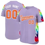 Custom Kelly Green Graffiti Pattern Personalized Multicolored Flames Print Authentic Baseball Jersey