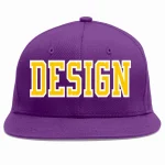 Custom Purple Gray Pinstripe Coconut Tree Pattern Authentic Baseball Jersey