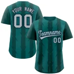 Custom Powder Blue Purple Raglan Sleeves Blade Pattern Authentic Baseball Jersey