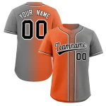 Custom Royal Navy-Yellow Gradient Fashion Authentic Baseball Jersey