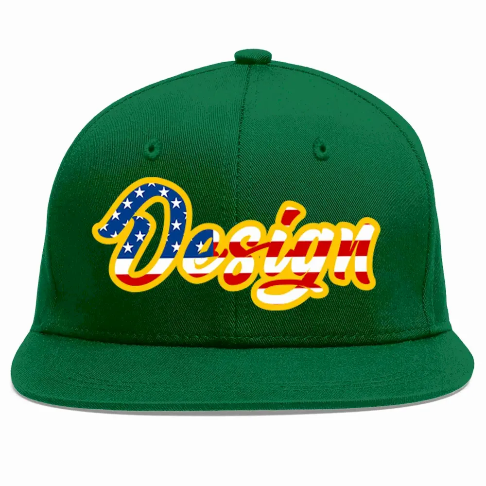 Custom Green Gold Stripe Fashion Authentic Pullover Baseball Jersey