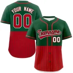 Custom Gold Powder Blue Personalized Half Stripe Design Authentic Baseball Jersey