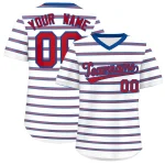 Custom White Orange-Gold Personalized Horizontal Stripe Authentic Pullover Baseball Jersey