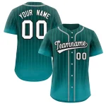Custom Yellow Pink-White Gradient Stripe Fashion Authentic Baseball Jersey