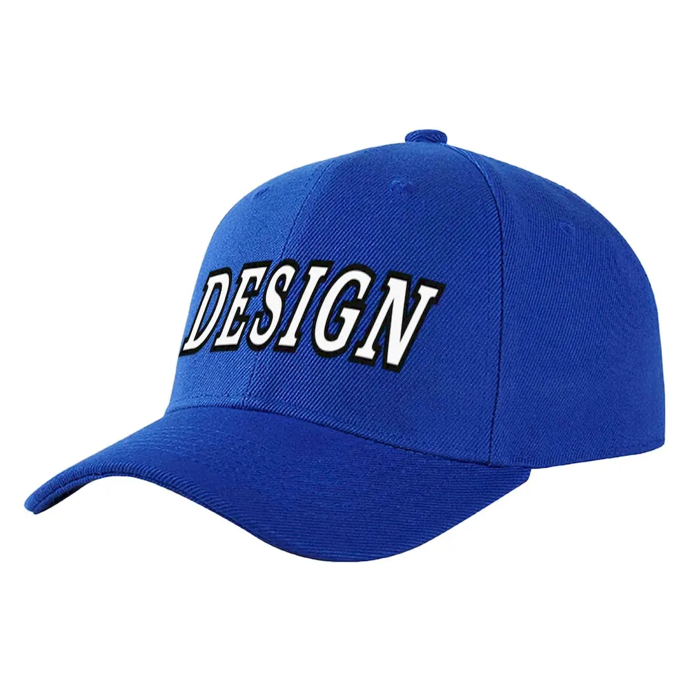 Custom Yellow Vintage USA Flag-Gold Curved Eaves Sport Design Baseball Cap