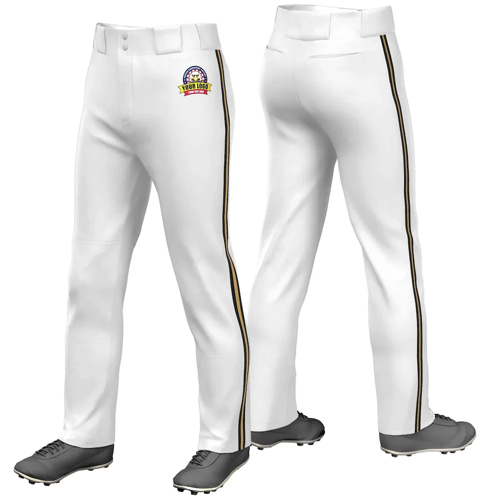 Custom Royal White Royal-Gold Classic Style Hockey Jersey