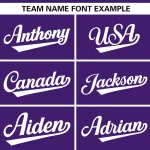 Custom Purple White Personalized Gradient Ribbed Design Authentic Baseball Jersey