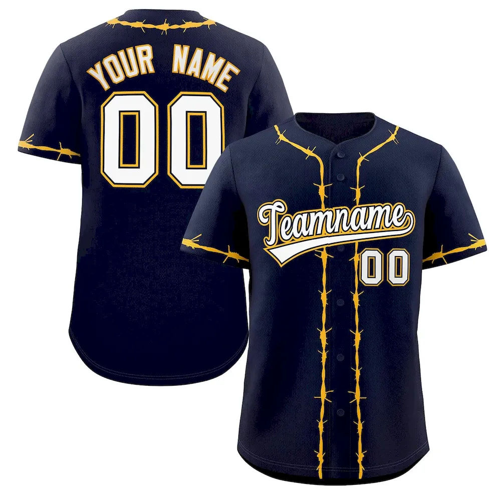 Custom Black Crimson Thorns Ribbed Classic Style Authentic Baseball Jersey