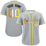 Custom Gray Maverique For Pride Month Classic Style Authentic Baseball Jersey