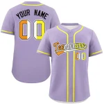 Custom Light Purple Maverique For Pride Month Classic Style Authentic Baseball Jersey