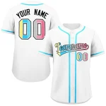 Custom Purple Genderflux For Pride Month Classic Style Authentic Baseball Jersey
