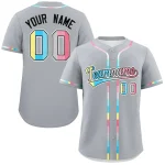 Custom White Genderflux For Pride Month Classic Style Authentic Baseball Jersey