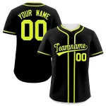 Custom Kelly Green Red Personalized Classic Authentic Baseball Jersey