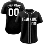 Custom Black White Classic Style Authentic Baseball Jersey