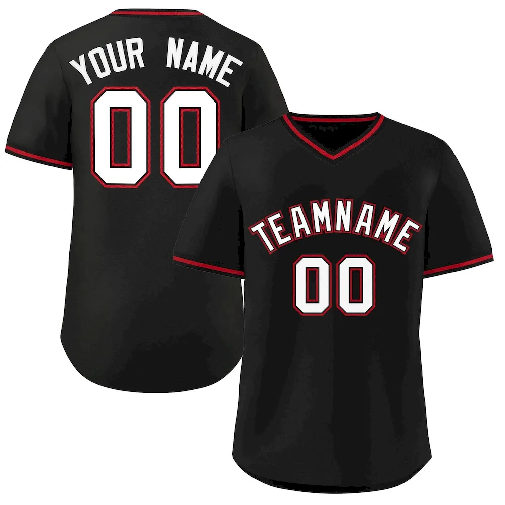 Custom Black Classic Style Personalized Authentic Pullover Baseball Jersey