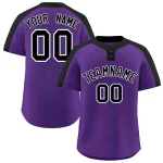 Custom Orange Navy-White Classic Style Authentic Two-Button Baseball Jersey