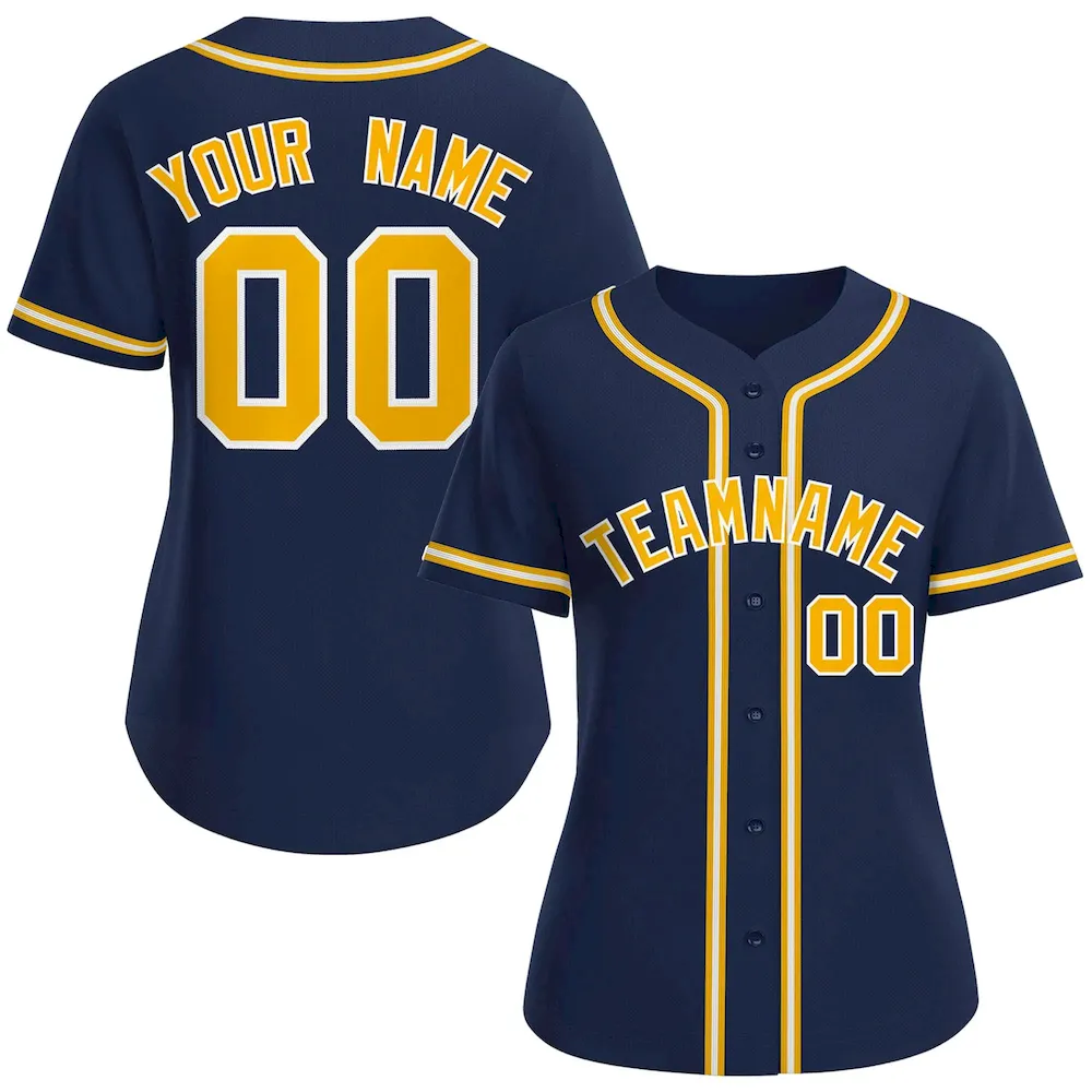 Custom Black Royal-White Classic Style Baseball Jersey For Women