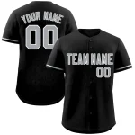 Custom Black Gray-White Classic Style Authentic Baseball Jersey