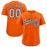 Custom Orange Fine Sparkle Personalized Baseball Sports Uniform