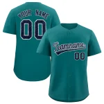 Custom Midnight Green Fine Sparkle Personalized Baseball Sports Uniform