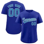 Custom Royal Fine Sparkle Personalized Baseball Sports Uniform