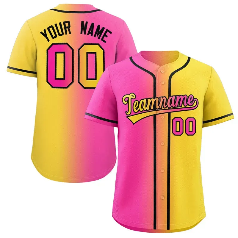 Custom Cream Light Blue-Light Gray Stripe Fashion Design Full Button Authentic Baseball Jersey