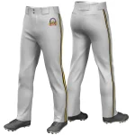 Custom Khaki Kelly Green-Gold Classic Style Hockey Jersey