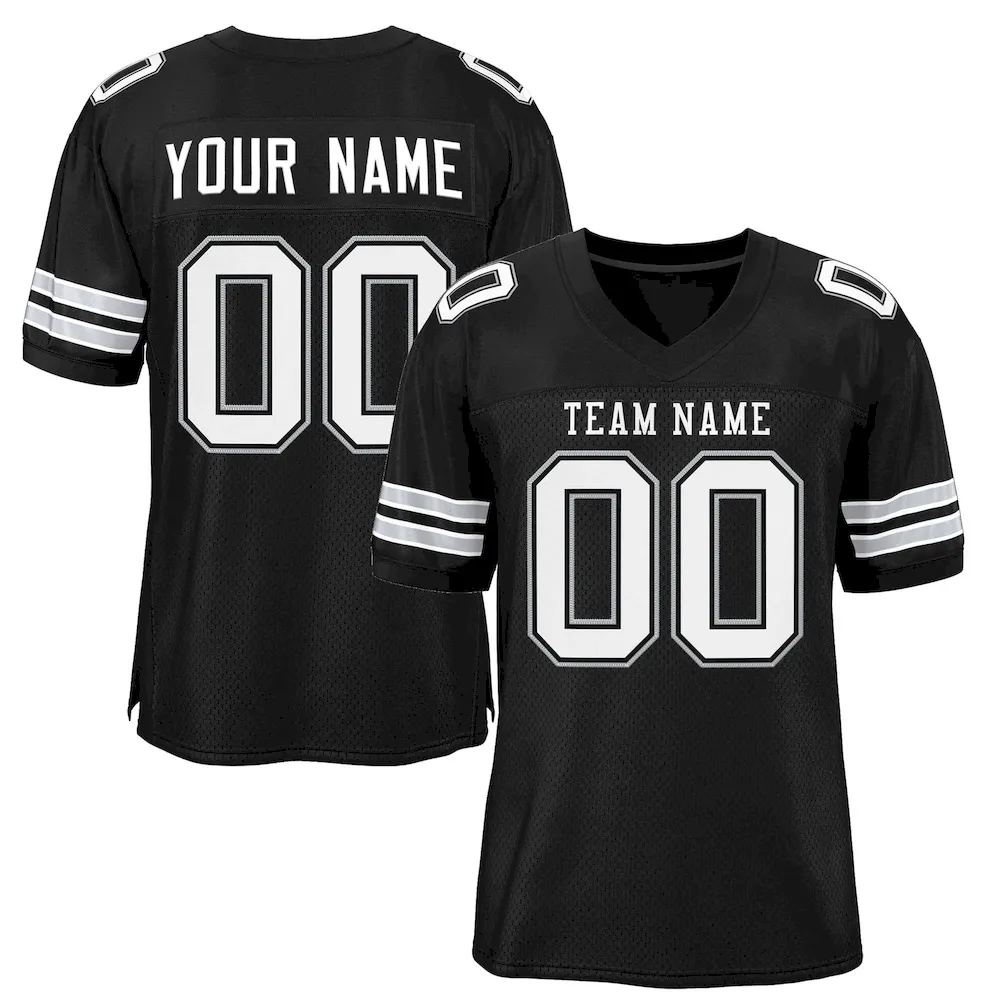 Custom Navy Light Gray-White Drift Fashion Mesh Authentic Football Jersey