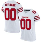 Custom White Gold Crew Neck Raglan Long Sleeve Performance T-Shirt