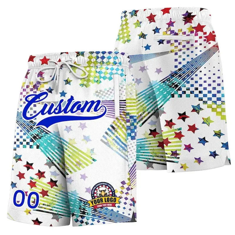 Custom Red White-Royal Classic Style Hockey Jersey