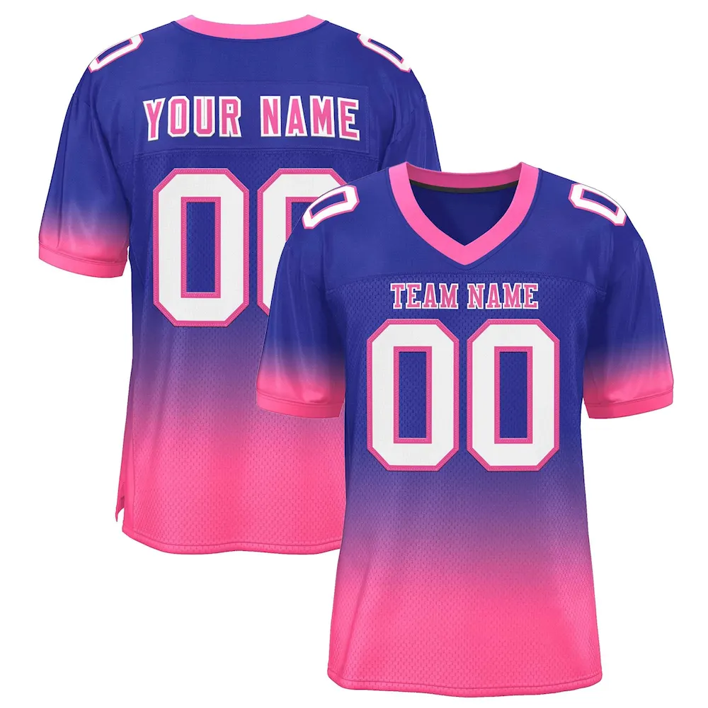 Custom Pink-Purple Gradient Fashion Design Long Sleeve Performance T-Shirt