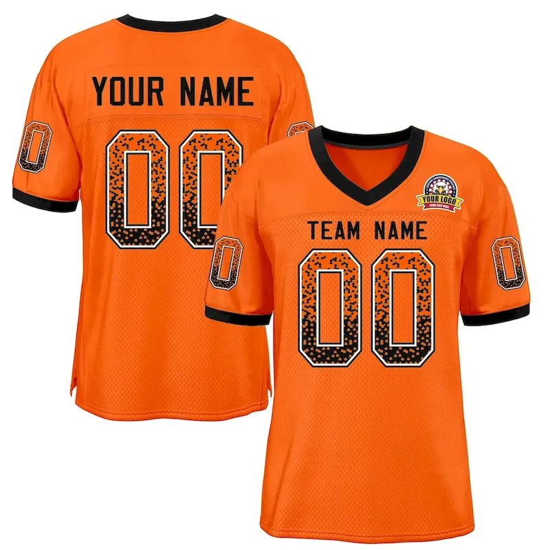 Custom Orange Gold Crew Neck Raglan Long Sleeve Performance T-Shirt