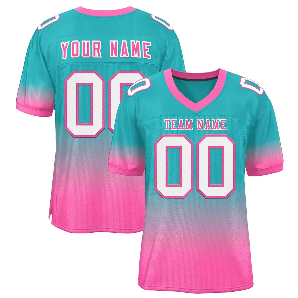 Custom Navy Pink Crew Neck Raglan Long Sleeve Performance T-Shirt