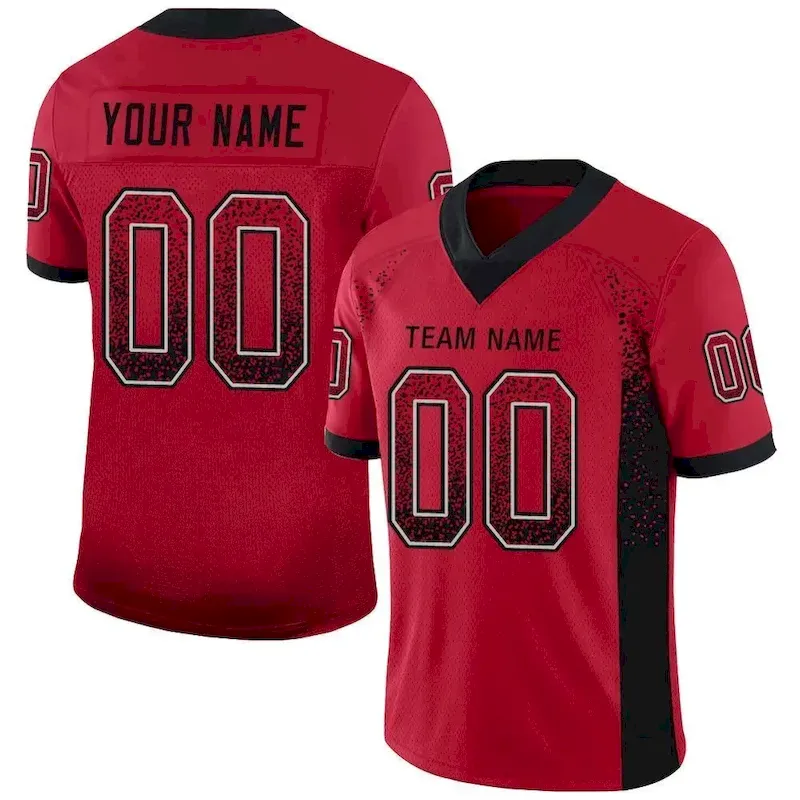 Custom Aqua Orange-White Drift Fashion Mesh Authentic Football Jersey