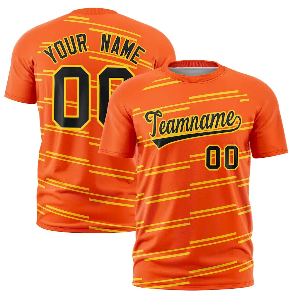 Custom Gold Red-White Personalized Star Pattern Design Authentic Football Jersey