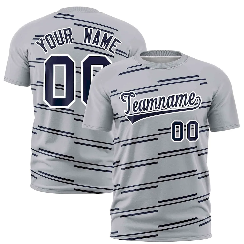 Custom Navy White-Gold Personalized Gradient Fashion Authentic Football Jersey