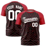 Custom White Purple-Orange Raglan Sleeves Personalized Side Pattern Authentic Football Jersey
