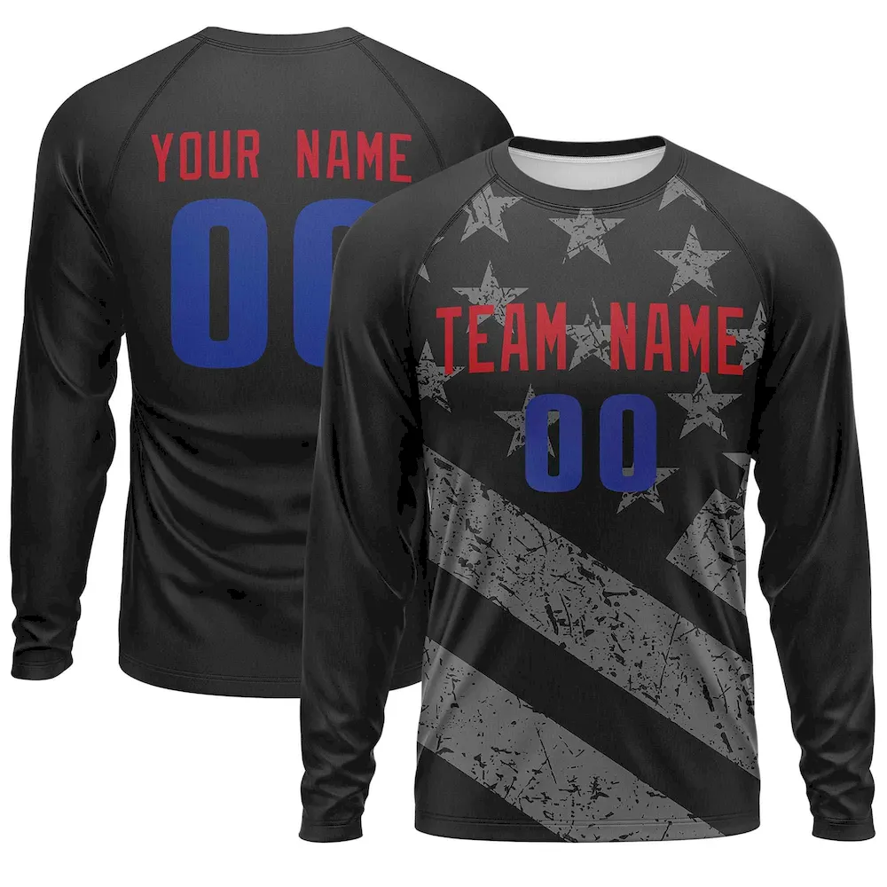Custom White Powder Blue-Pink Raglan Sleeves Personalized Side Pattern Authentic Football Jersey