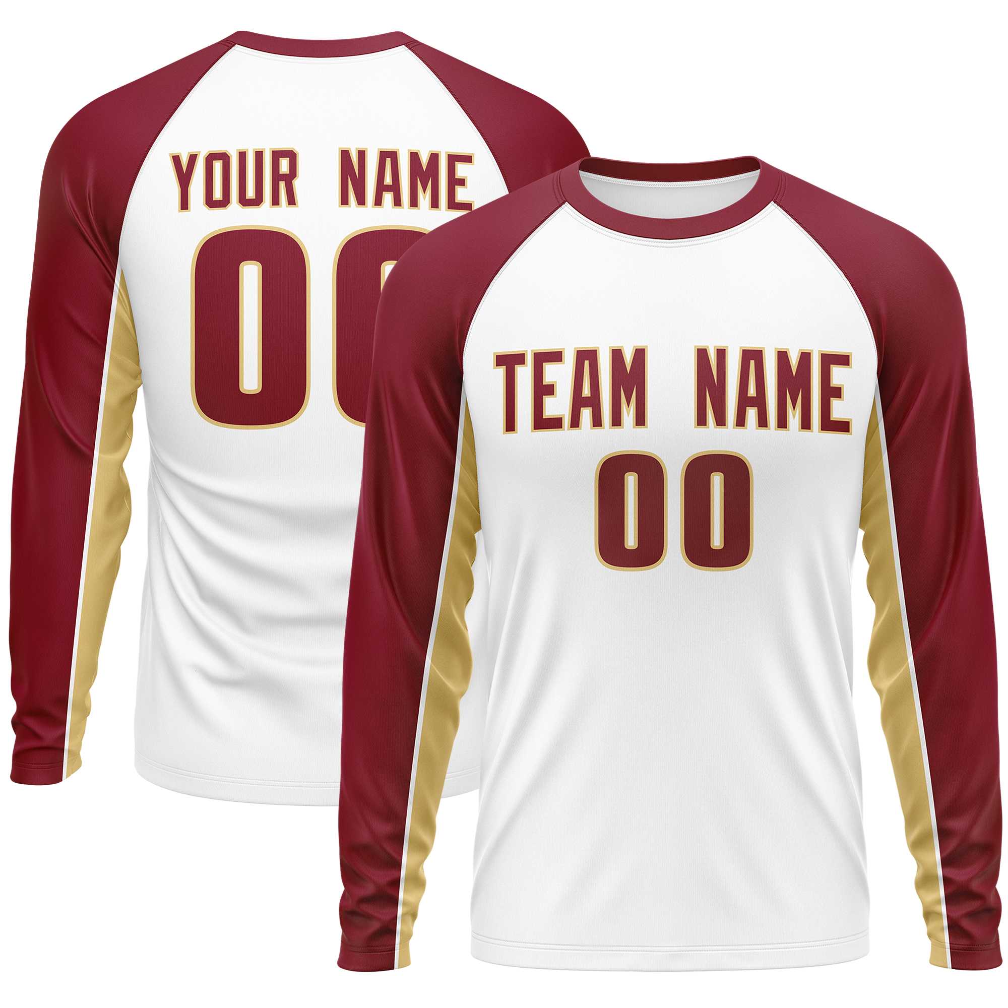 Custom White Royal-Red Classic Style Mesh Authentic Football Jersey