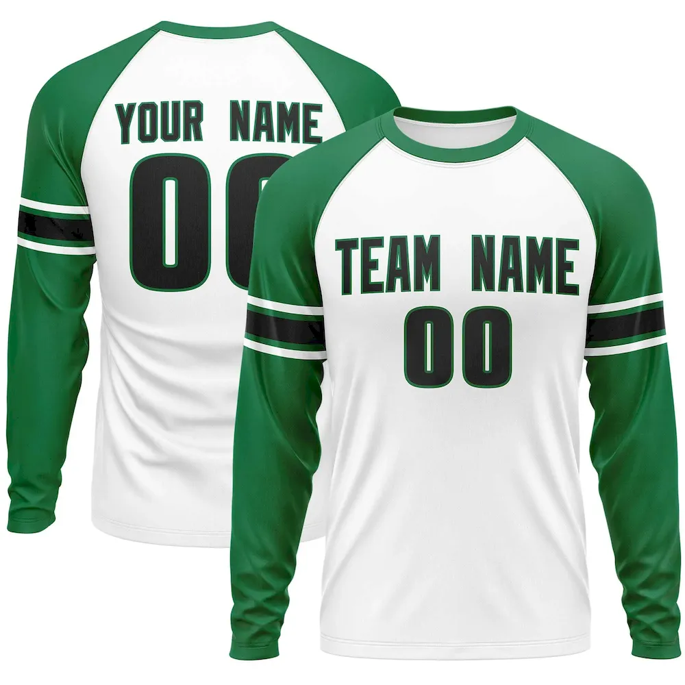 Custom Green Black Varsity Full-Snap Graffiti Pattern Letterman Baseball Jacket