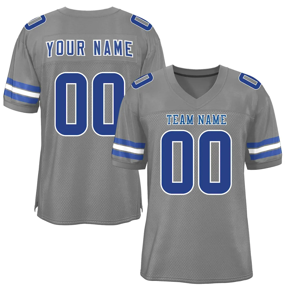 Custom White Orange-Black Classic Style Mesh Authentic Football Jersey