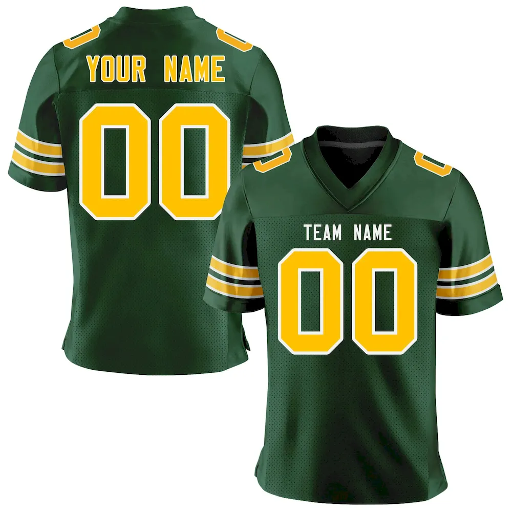 Custom Kelly Green Gold-White Letterman Two Tone Full-Snap Split Fashion Jacket