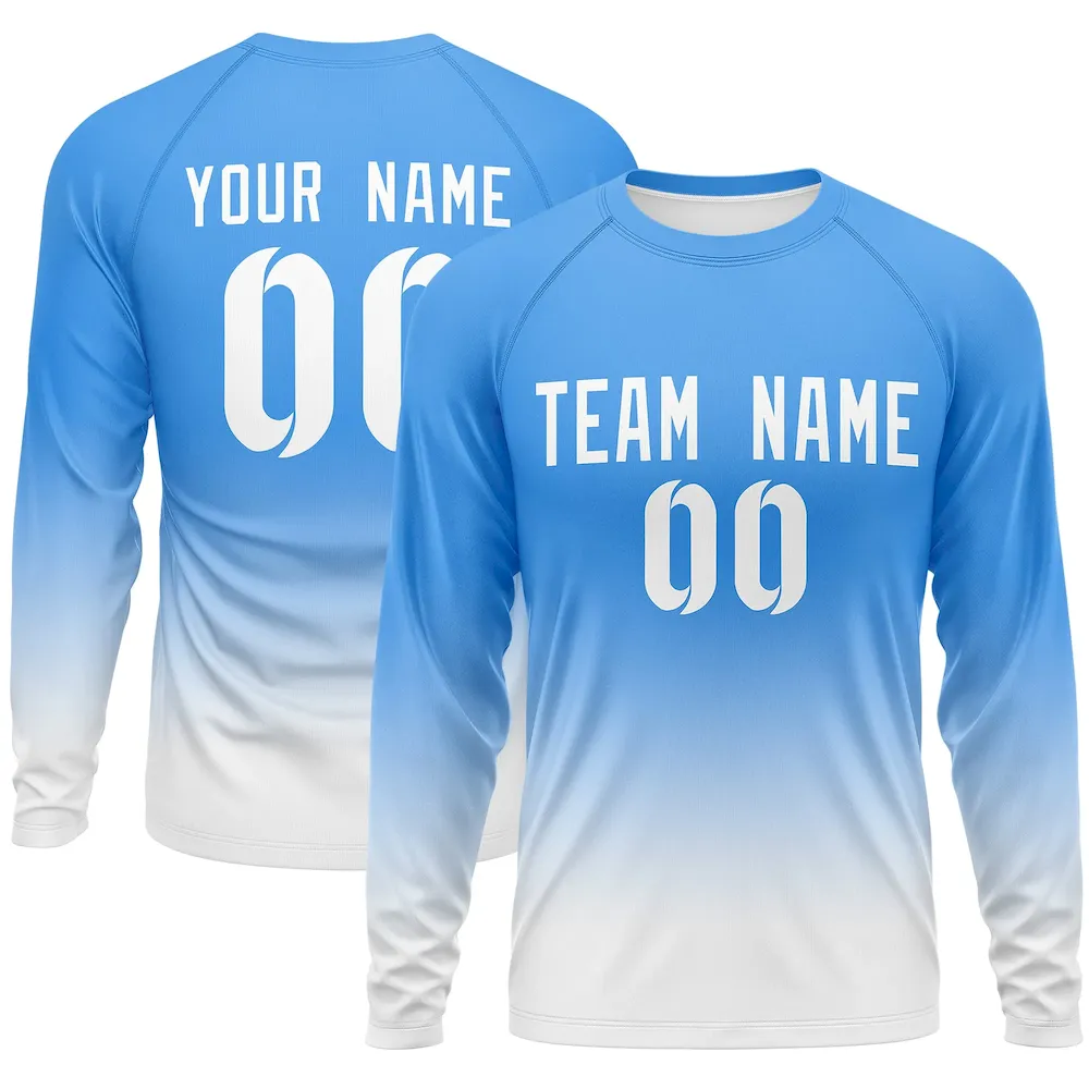 Custom Powder Blue Pink Varsity Full-Snap Raglan Sleeves Letterman Baseball Jacket