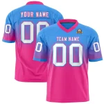 Custom Kelly Green Orange Gradient Fashion Personalized Authentic Football Jersey