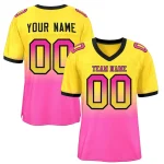 Custom Mesh Football Jersey Personalized Gradient Fashion Athletic Sports Shirt
