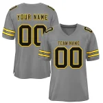 Custom Gray Powder Blue-Powder Blue Classic Style Authentic Football Jersey