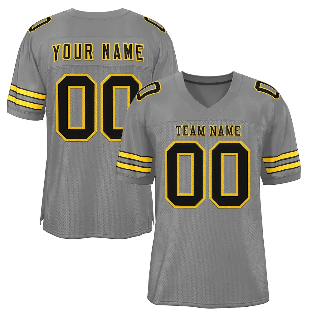 Custom Gray Powder Blue-Powder Blue Classic Style Authentic Football Jersey