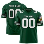 Custom White Green Khaki Crew Neck Personalized Raglan Long Sleeve Performance T-shirt